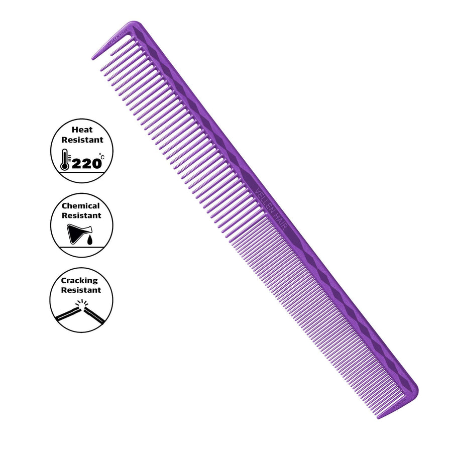 Vellen Hair® Ultimate Cutting Comb - VH205 - 21.4 cm / 8.42 inch - Purple