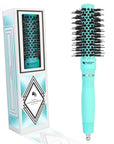 Ceramic/Ionic Round Hairbrush 1 inch / 25 mm - Mint