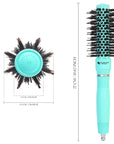 Ceramic/Ionic Round Hairbrush 1 inch / 25 mm - Mint
