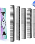 Vellen Hair® Ultimate Cutting Combs 5 Different Sizes - Black