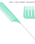 Ultimate Highlighting Comb Set 2.0 - 5 Sizes - Mutli-s