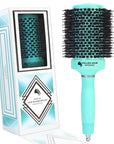 Ceramic/Ionic Round Hairbrush 2 inch / 53 mm - Mint