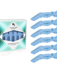 Alligator Hair Clips - 6 Pack - Cerulean