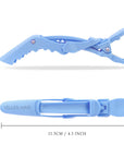 Alligator Hair Clips - 6 Pack - Cerulean