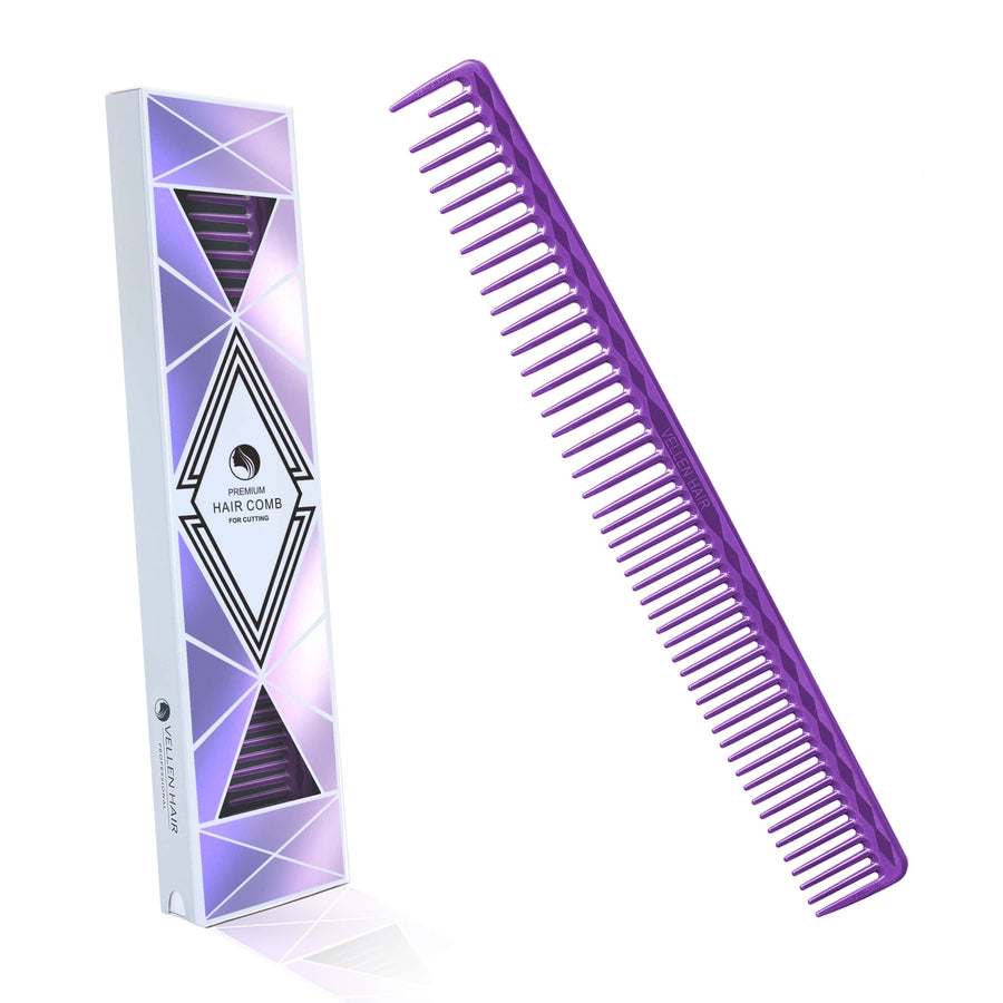 Vellen Hair® Ultimate Cutting Comb - VH204 - 22.8 cm / 8.97 inch - Purple