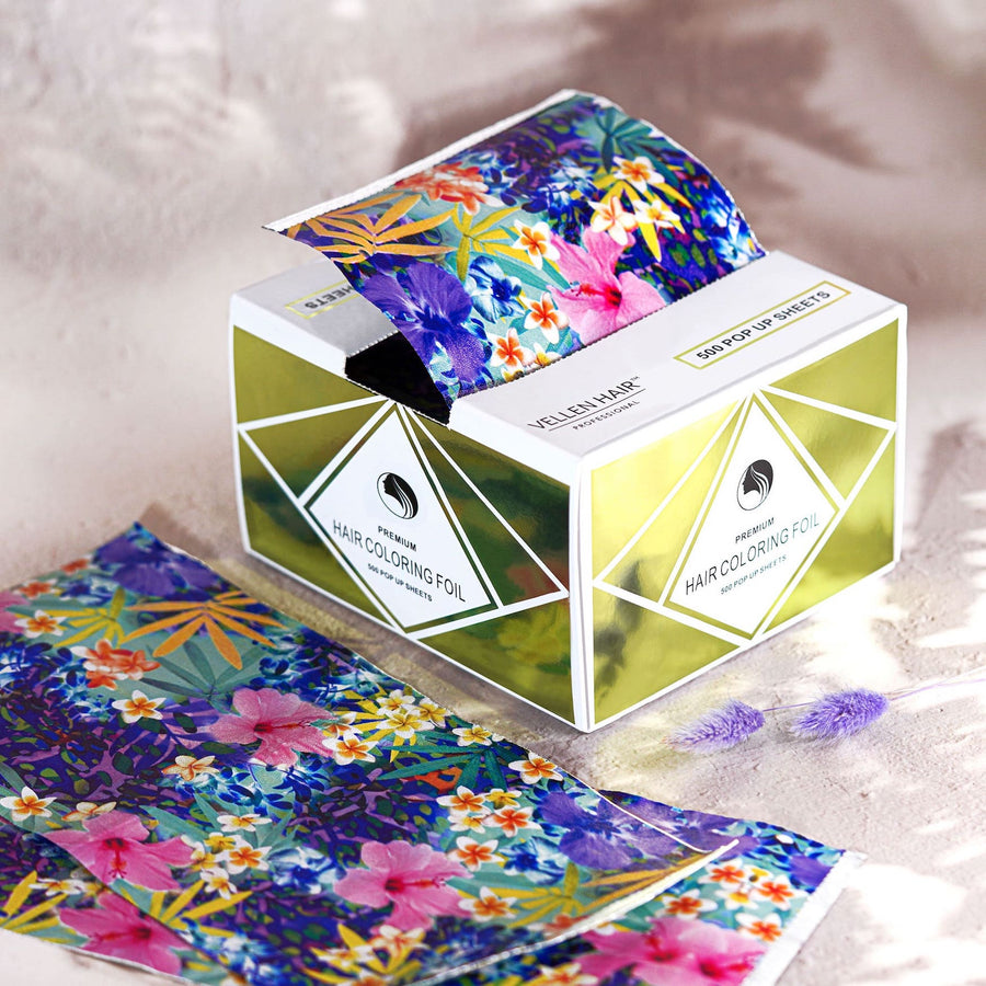 Pop Up Foil Sheets - 500 Sheets - 15 Micron - Flower Power