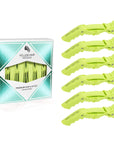 Alligator Hair Clips - 6 Pack - Grass Green