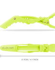 Alligator Hair Clips - 6 Pack - Grass Green