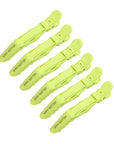 Alligator Hair Clips - 6 Pack - Grass Green