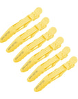 Alligator Hair Clips - 6 Pack - Yellow