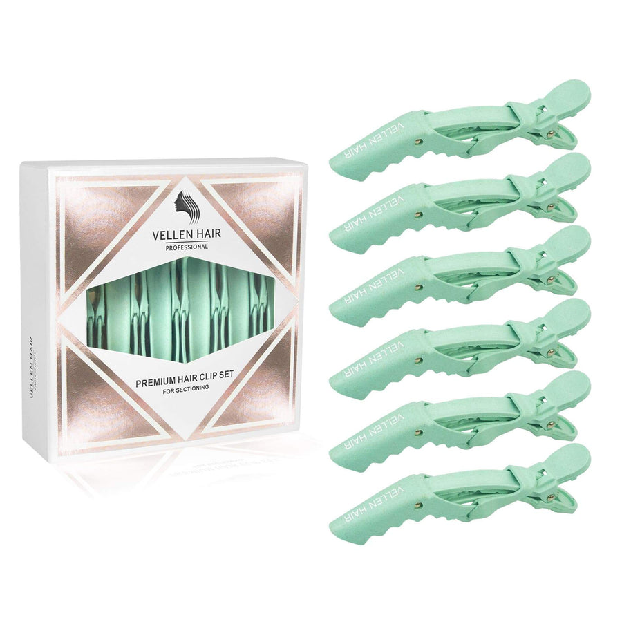 Alligator Hair Clips - 6 Pack - Eco Mint