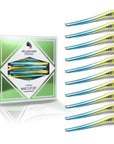 Super Sectioner Clips - 10 Pack - Turquoise/Yellow Ombre