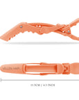 Alligator Hair Clips - 6 Pack - Peach