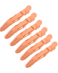 Alligator Hair Clips - 6 Pack - Peach