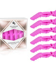 Alligator Hair Clips - 6 Pack - Pink