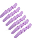 Alligator Hair Clips - 6 Pack - Purple