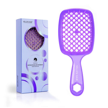 Vellen Hair Detangler Brush for Curly and Straight Hair - Lila