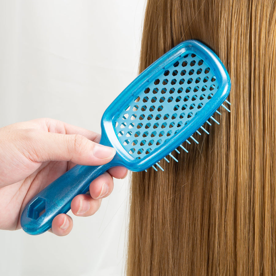 Vellen Hair Detangler Brush for Curly and Straight Hair - Blue