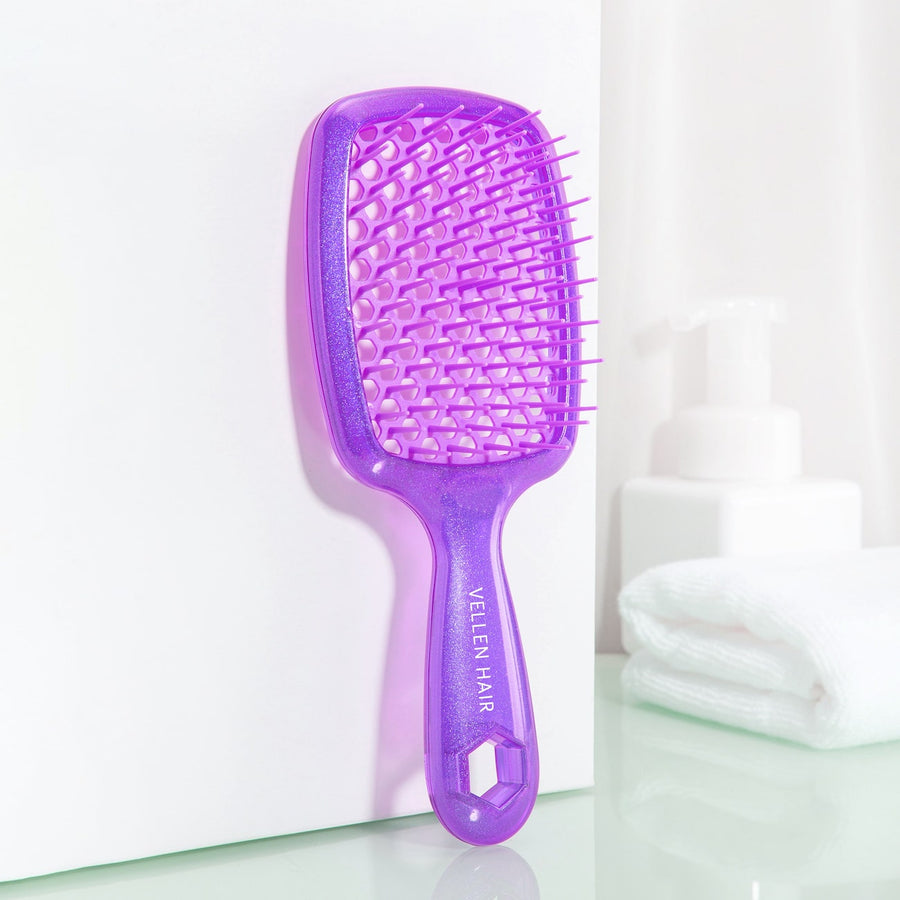 Vellen Hair Detangler Brush for Curly and Straight Hair - Lila