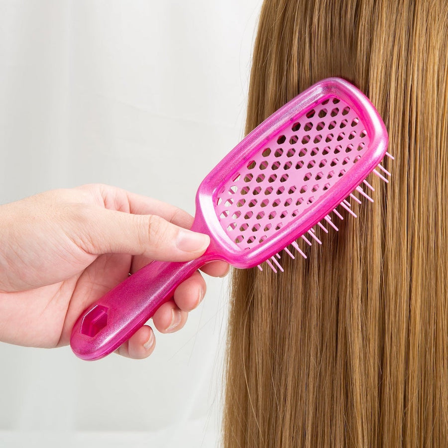 Vellen Hair Detangler Brush for Curly and Straight Hair - Pink