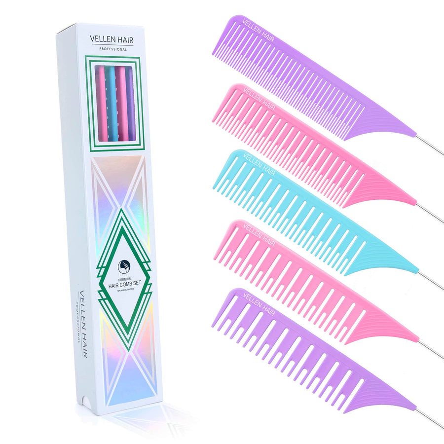 Ultimate Highlighting Comb Set 2.0 - 5 Sizes - Mutli-s