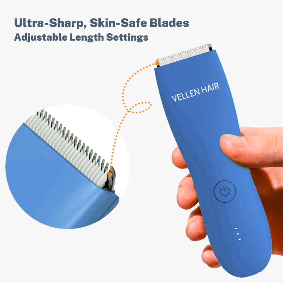 Vellen Hair Precision Body Trimmer – Waterproof, Rechargeable, and Gentle on Skin