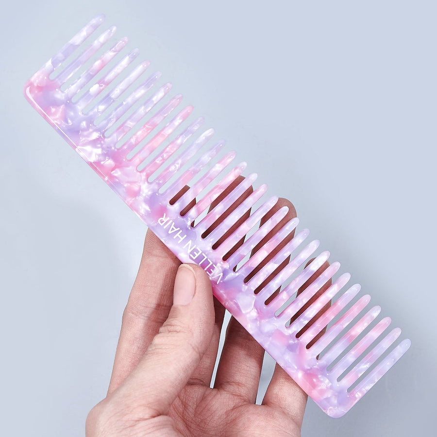 Vellen Hair Cellulose Acetate Wide-Tooth Comb – The Ultimate Detangling Solution for Smooth, Healthy Hair