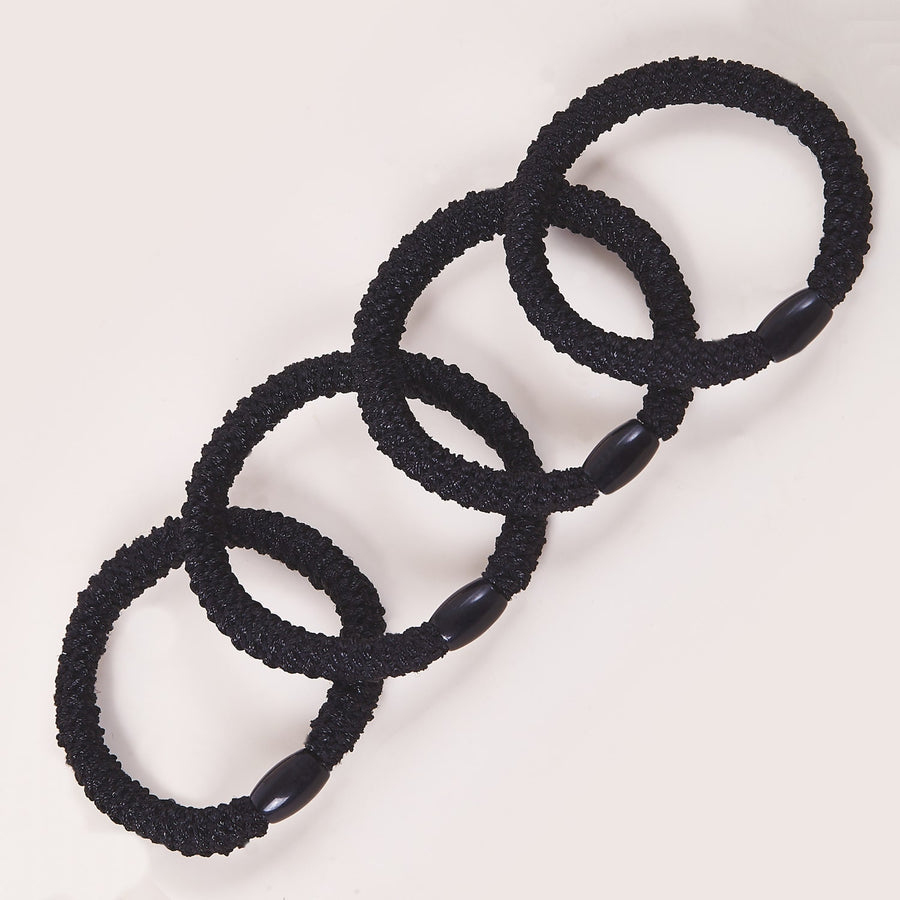 Durable & Stylish Elastic Hair Bands – 4-Pack