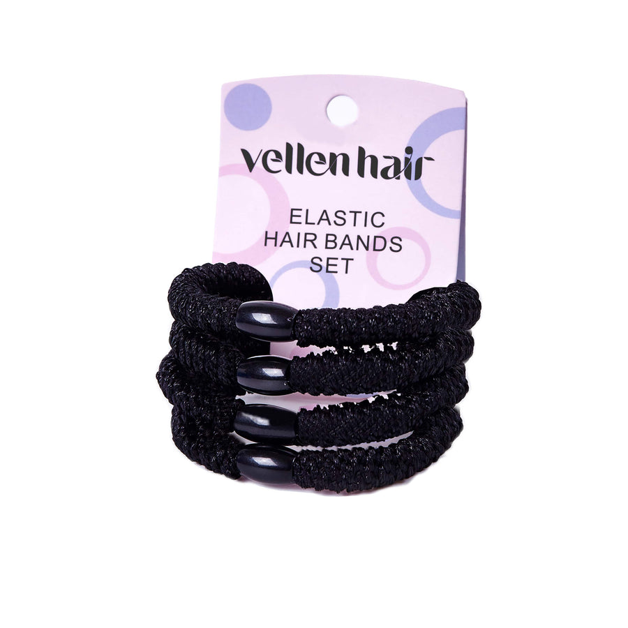 Durable & Stylish Elastic Hair Bands – 4-Pack