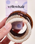 Durable & Stylish Elastic Hair Bands – 4-Pack