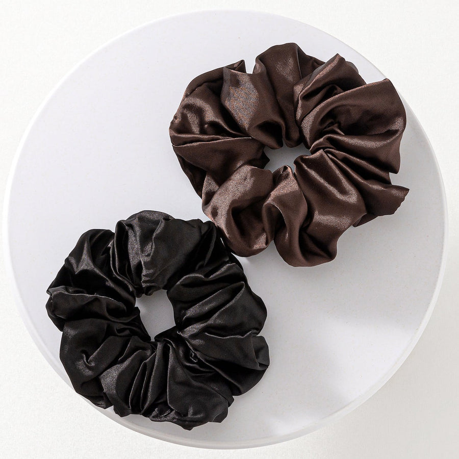 Luxurious Satin Hair Scrunchies by Vellen Hair