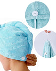 Microfiber Hair Turban (3-Pack) – Super Absorbent Hair Towels for Quick Drying, Anti-Frizz, and Gentle Care