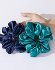 Luxurious Satin Hair Scrunchies by Vellen Hair