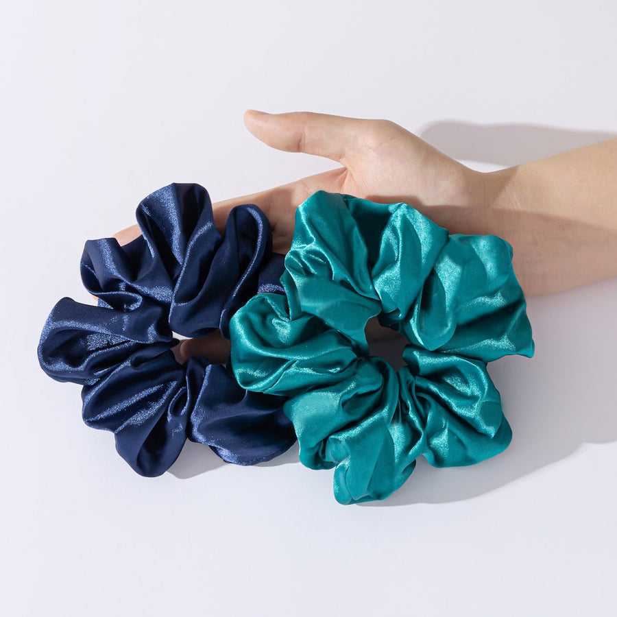 Luxurious Satin Hair Scrunchies by Vellen Hair