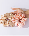 Luxurious Satin Hair Scrunchies by Vellen Hair