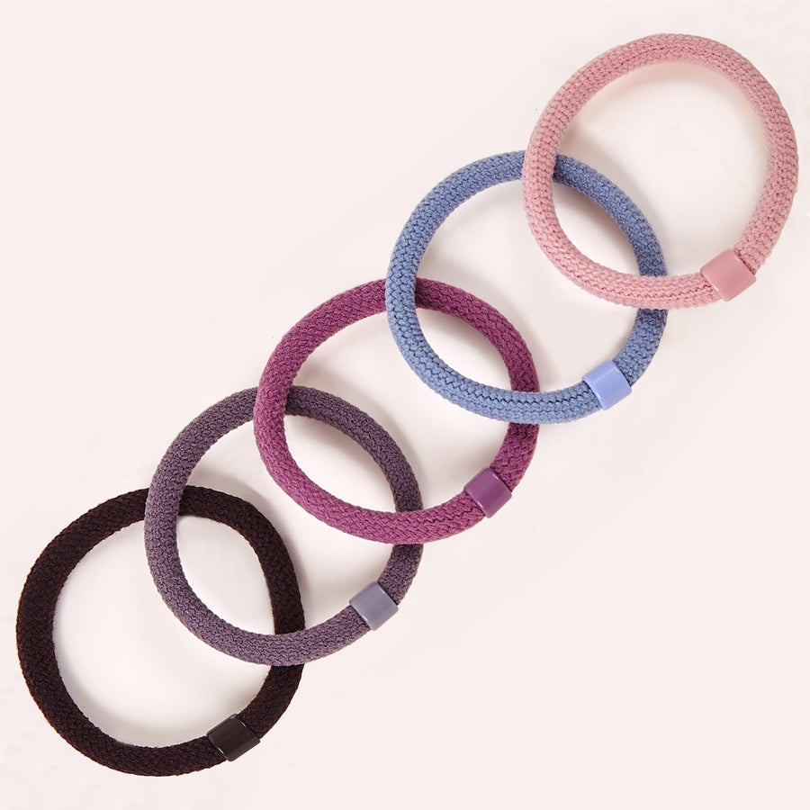 Durable & Stylish Elastic Hair Bands – 5- Pack