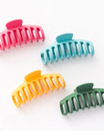 Vellen Hair Extra Large Claw Clips – 4 Pack Matte Finish, Non-Slip Hair Clips for Thick Hair - Pastel