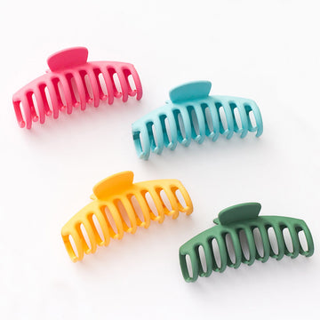 Vellen Hair Extra Large Claw Clips – 4 Pack Matte Finish, Non-Slip Hair Clips for Thick Hair - Pastel