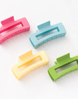 Vellen Hair Extra Large Claw Clips – 4 Pack Matte Finish, Non-Slip Hair Clips for Thick Hair - Pastel