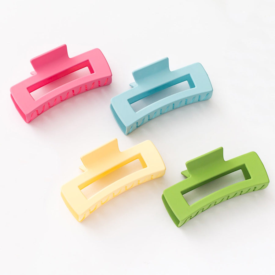 Vellen Hair Extra Large Claw Clips – 4 Pack Matte Finish, Non-Slip Hair Clips for Thick Hair - Pastel