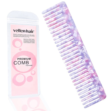 Vellen Hair Cellulose Acetate Wide-Tooth Comb – The Ultimate Detangling Solution for Smooth, Healthy Hair