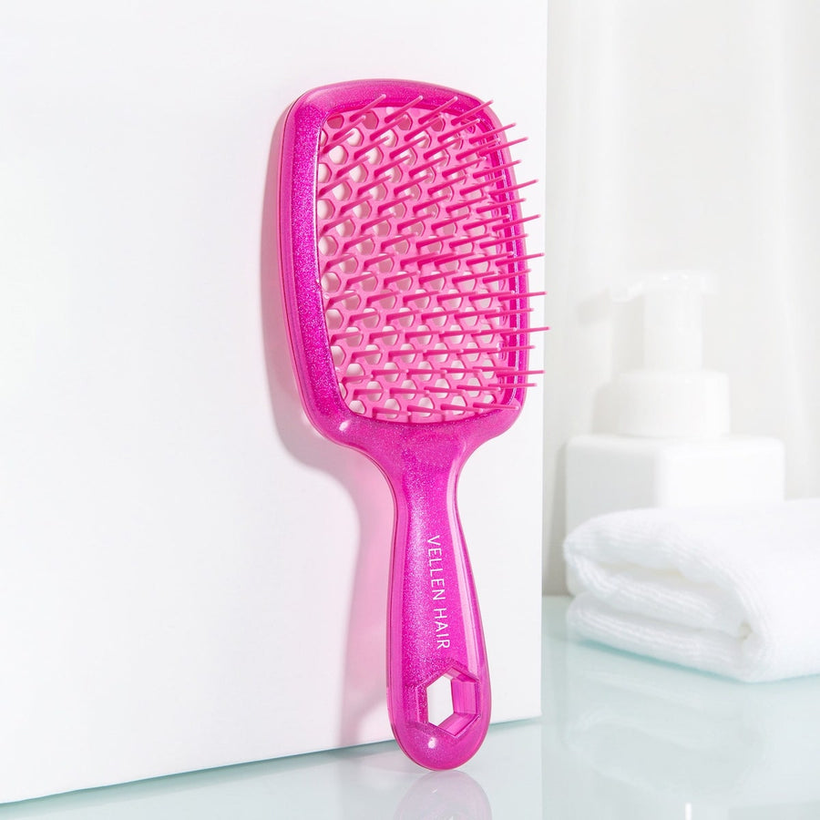 Vellen Hair Detangler Brush for Curly and Straight Hair - Pink