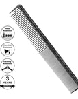 Vellen Hair® Ultimate Cutting Comb - VH206 - 18.7 cm / 7.36 inch - Black