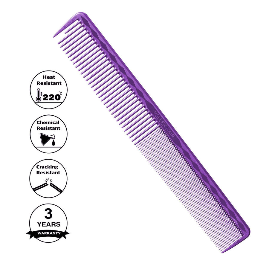 Vellen Hair® Ultimate Cutting Comb - VH206 - 18.7 cm / 7.36 inch - Purple