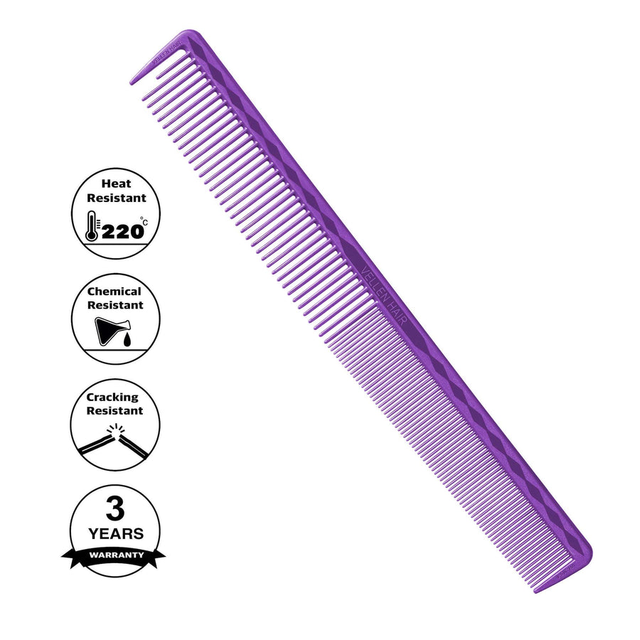 Vellen Hair® Ultimate Cutting Comb - VH205 - 21.4 cm / 8.42 inch - Purple