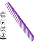 Vellen Hair® Ultimate Cutting Comb - VH204 - 22.8 cm / 8.97 inch - Purple