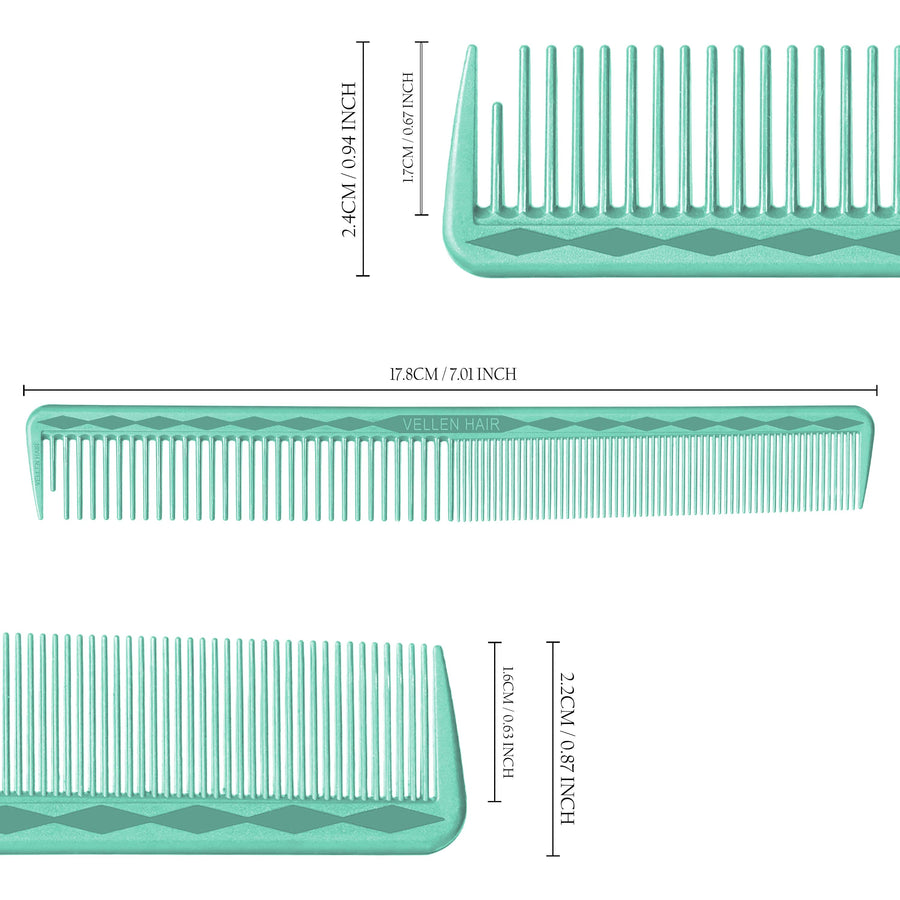 Vellen Hair® Ultimate Cutting Comb - VH202 - 17.8 cm / 7 inch - Mint