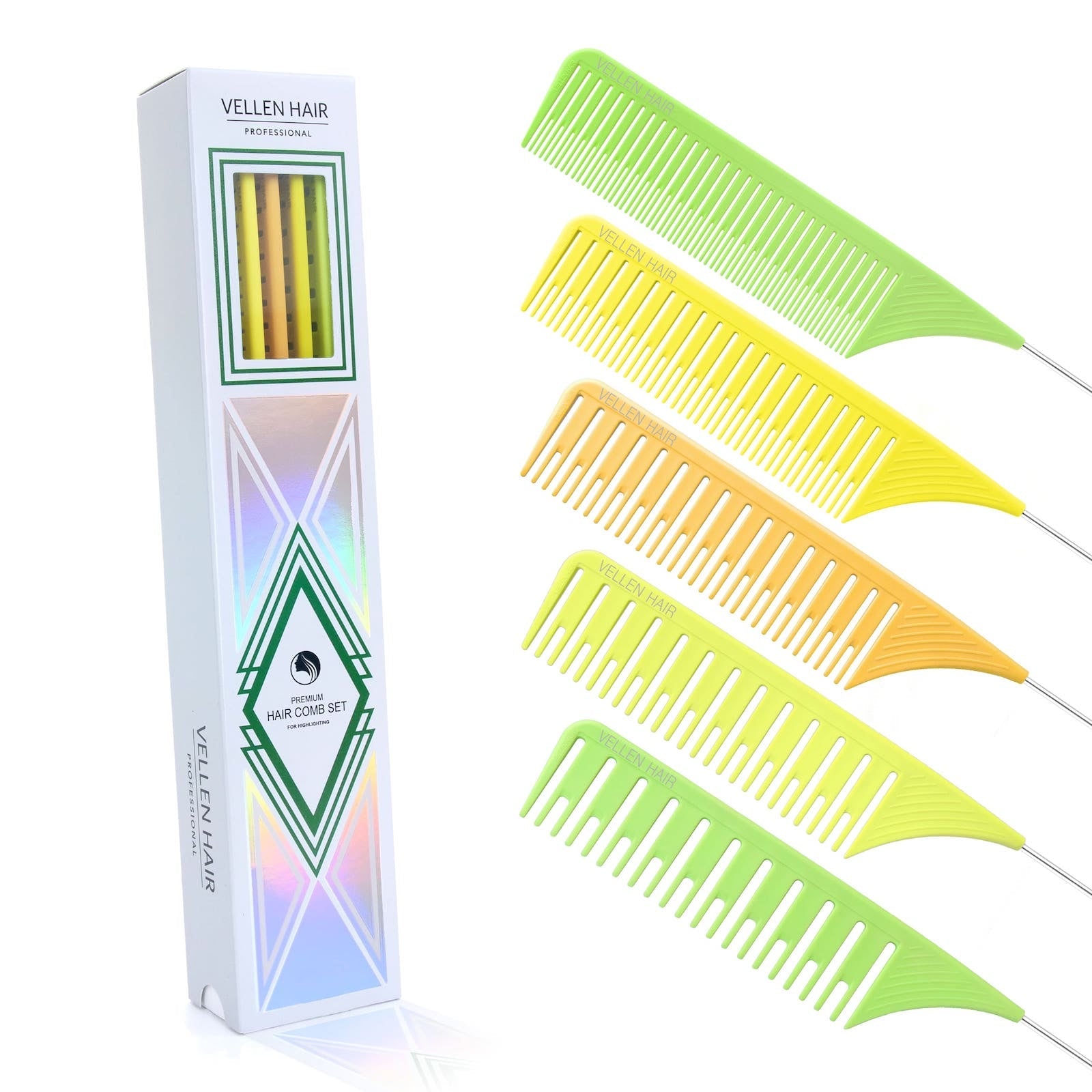 Highlighting Comb Set 1.0 - 5 Sizes - Multi Colors