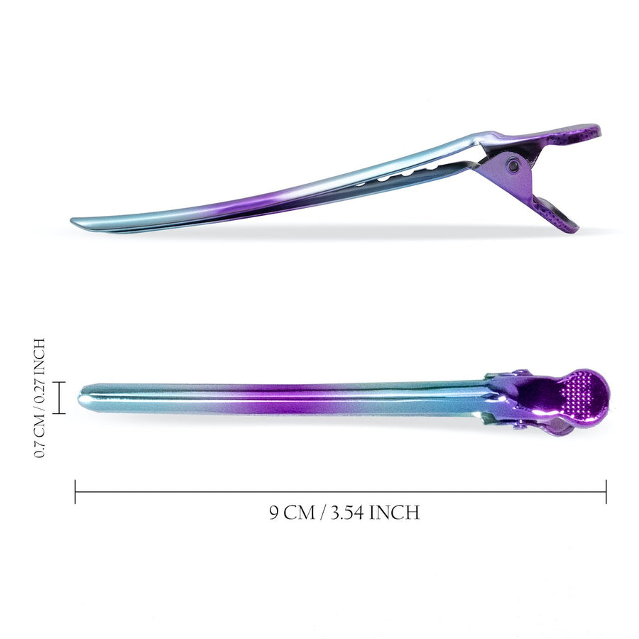 Super Sectioner Clips - 10 Pack - Turquoise/Purple Ombre