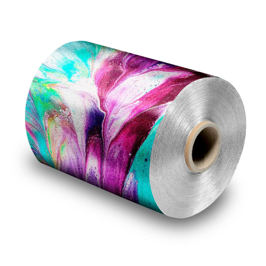 Embossed Foil Roll - 150 m - 15 Micron - Lily Flower